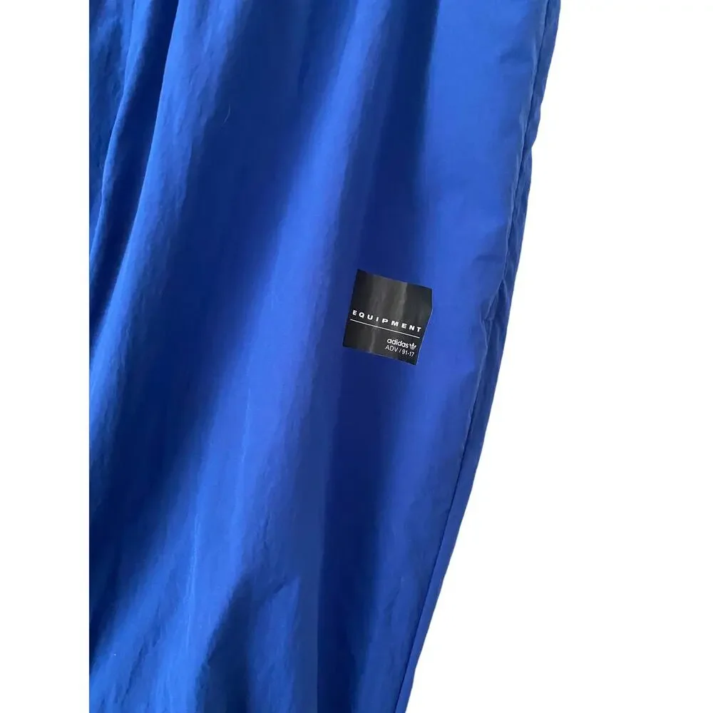 Adidas Equipment ADV 91-17 Blue Track Pants Stretchy Waistband Small Athleisure